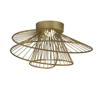 Zeta Flush Mount Natural Aged Brass by Maxim Lighting