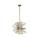 Zeta Medium Pendant Natural Aged Brass by Maxim Lighting