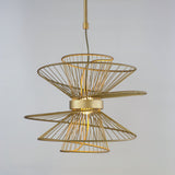 Zeta Medium Pendant Natural Aged Brass by Maxim Lighting