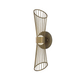 Zeta Wall Sconce Natural Aged Brass by Maxim Lighting