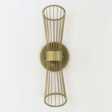 Zeta Wall Sconce Natural Aged Brass by Maxim Lighting
