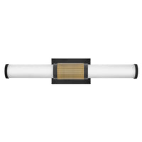 Zevi Medium LED Vanity - Black - by Hinkley