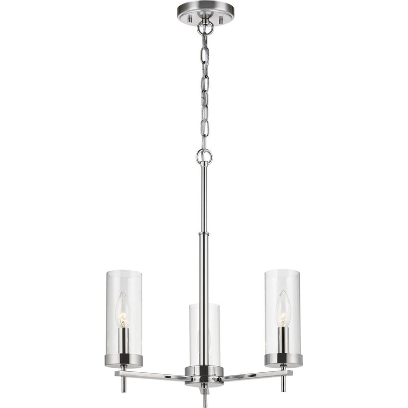 Zire Chandelier — 18", Chrome