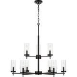 Zire Chandelier — 32", Midnight Black