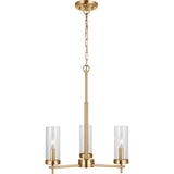 Zire Chandelier — 18", Satin Brass