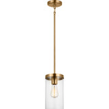Zire Pendant — 6", Satin Brass