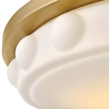 Zoey Flush Mount Medium Lacquered Brass By Hinkley - Detailed View