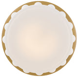 Zoey Flush Mount Medium Lacquered Brass By Hinkley - Down View