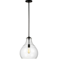 Zola Pendant — 13", Clear, Oil Rubbed Bronze