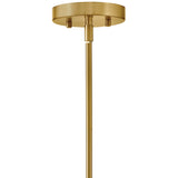 Zuri Chandelier Lacquered Brass Satin Black By Lark Living - Detailed View1