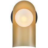 Zuri Wall Sconce Black By Lark Living - Front View1