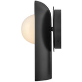 Zuri Wall Sconce Black By Lark Living - Side View2