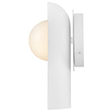 Zuri Wall Sconce Satin Off White By Lark Living - Side View2