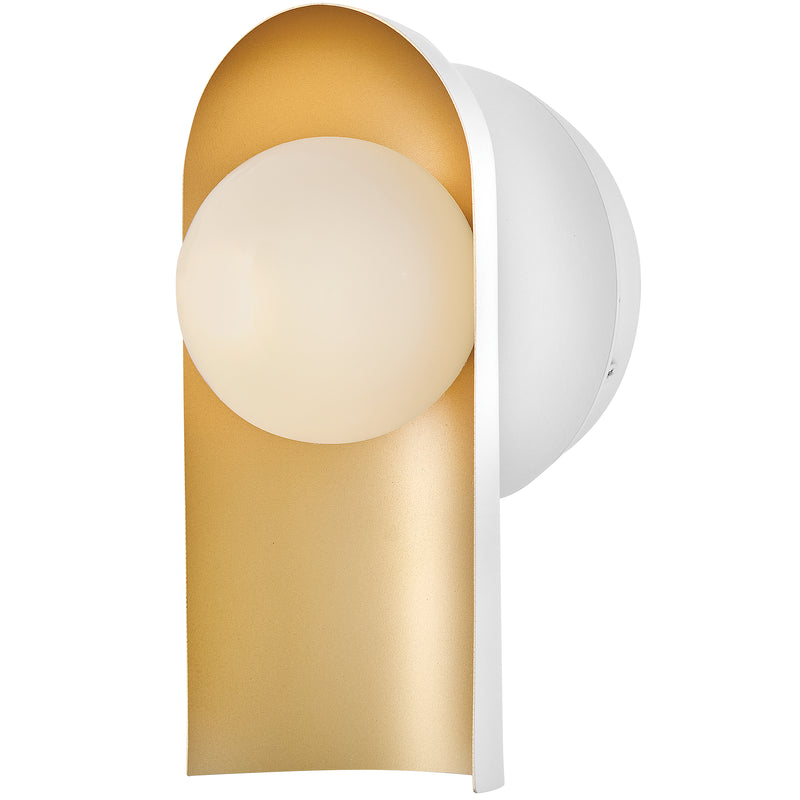 Zuri Wall Sconce Satin Off White By Lark Living