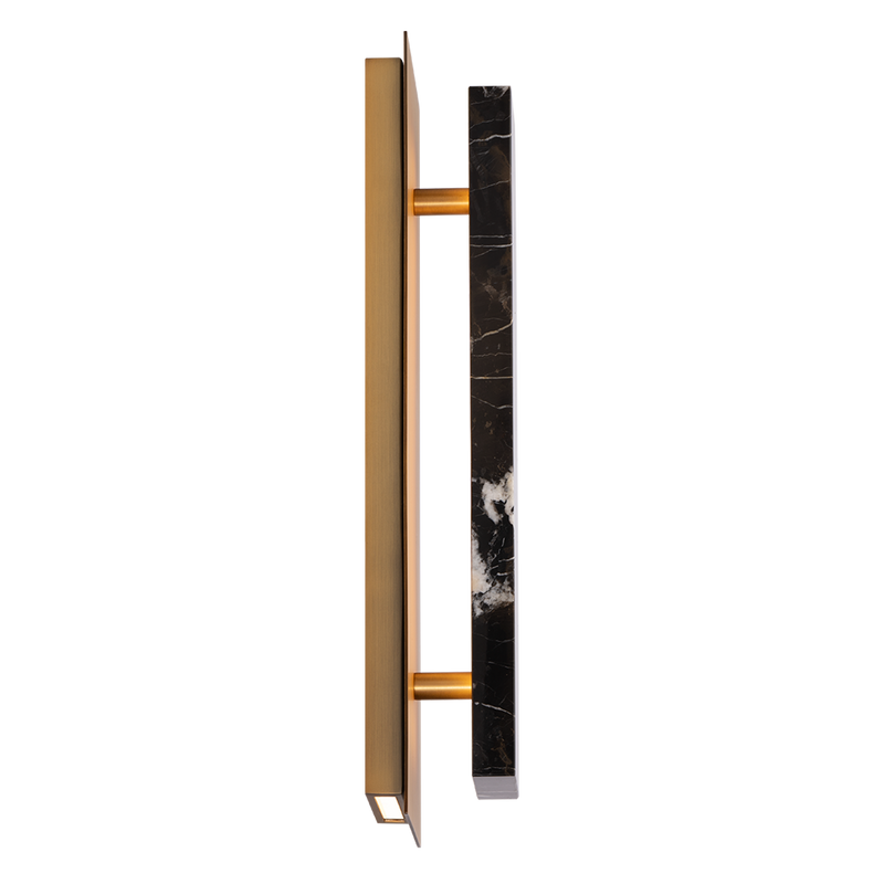 Zurich Wall Sconce By Modern Forms Black Aged Brass Finish