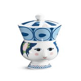 Bjørn Wiinblad Dora Bowl, Blue, Ø: 3.7" By Bjorn Wiinblad