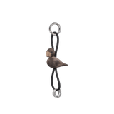 Kay Bojesen Bird Keychain, Silver/Black Leather By Kay Bojesen