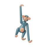 Kay Bojesen Vintage Monkey, Mini, Blue, H: 3.7" By Kay Bojesen