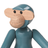 Kay Bojesen Vintage Monkey, Mini, Blue, H: 3.7" By Kay Bojesen