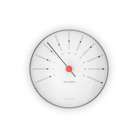 Arne Jacobsen Bankers Thermometer, White, Ø: 4.7" By Arne Jacobsen