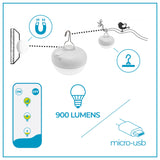 Cherry Mini Portable Light (Set of 3) - mounting options