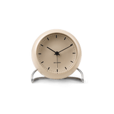 Arne Jacobsen City Hall Table Clock, Ø: 4.3" Sandy Beige By Arne Jacobsen