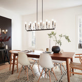 Armand Linear Chandelier lifestyle 1
