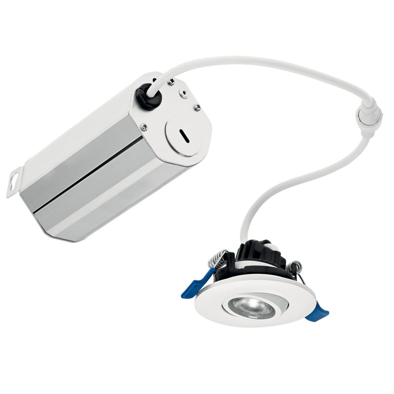 Direct To Ceiling Mini Gimble Recessed Downlight White
