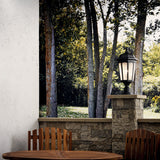 Courtyard Outdoor Post Lantern Light lifestyle 1