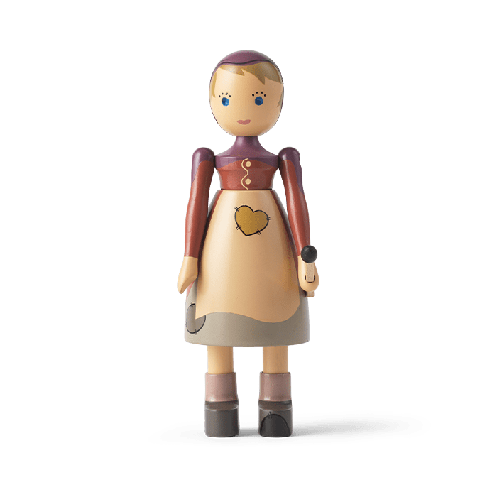 Kay Bojesen The Little Match Girl, Beech, H: 5.7" By Kay Bojesen