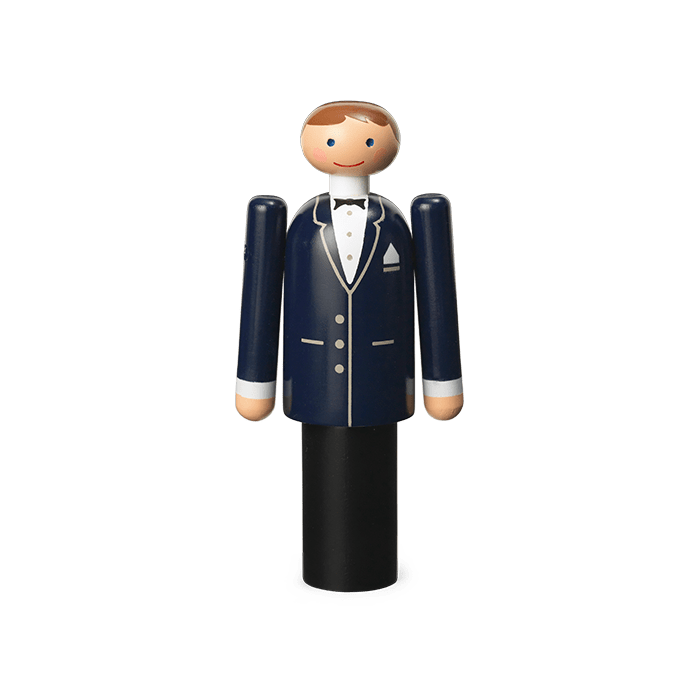 Kay Bojesen Groom, Blue/Black/White Mini By Kay Bojesen