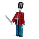 Kay Bojesen Guardsman With Sword, Red/Blue/White, H: 8.9" By Kay Bojesen