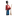 Kay Bojesen Guardsman With Gun, Red/Blue/White, H: 8.9" By Kay Bojesen