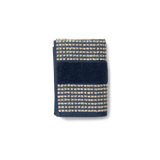 JUNA Check Towels, Dark Blue/Sand By JUNA