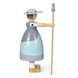 Kay Bojesen Shepherdess, Light Blue, H: 7.9" By Kay Bojesen