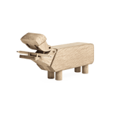 Kay Bojesen Hippo, Oak, H: 3.5" By Kay Bojesen