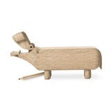 Kay Bojesen Hippo, Oak, H: 3.5" By Kay Bojesen