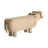 Kay Bojesen Hippo, Oak, H: 3.5" By Kay Bojesen