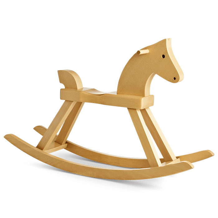 Kay Bojesen Babies Rocking Horse, Beech, H: 22" By Kay Bojesen