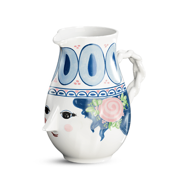 Bjørn Wiinblad Dora Jug, Blue, 18.6 Oz By Bjorn Wiinblad