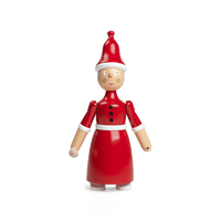 Kay Bojesen Santa Clara / Mrs Santa, Red/White, H: 7.7" By Kay Bojesen