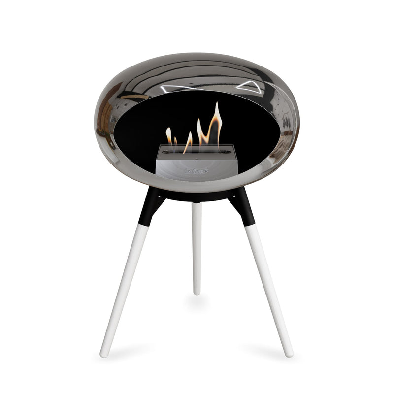 Le Feu Ground Low Dome - Chromed Silver