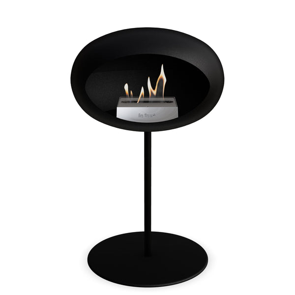 Le Feu Steel Low Dome <br>Black