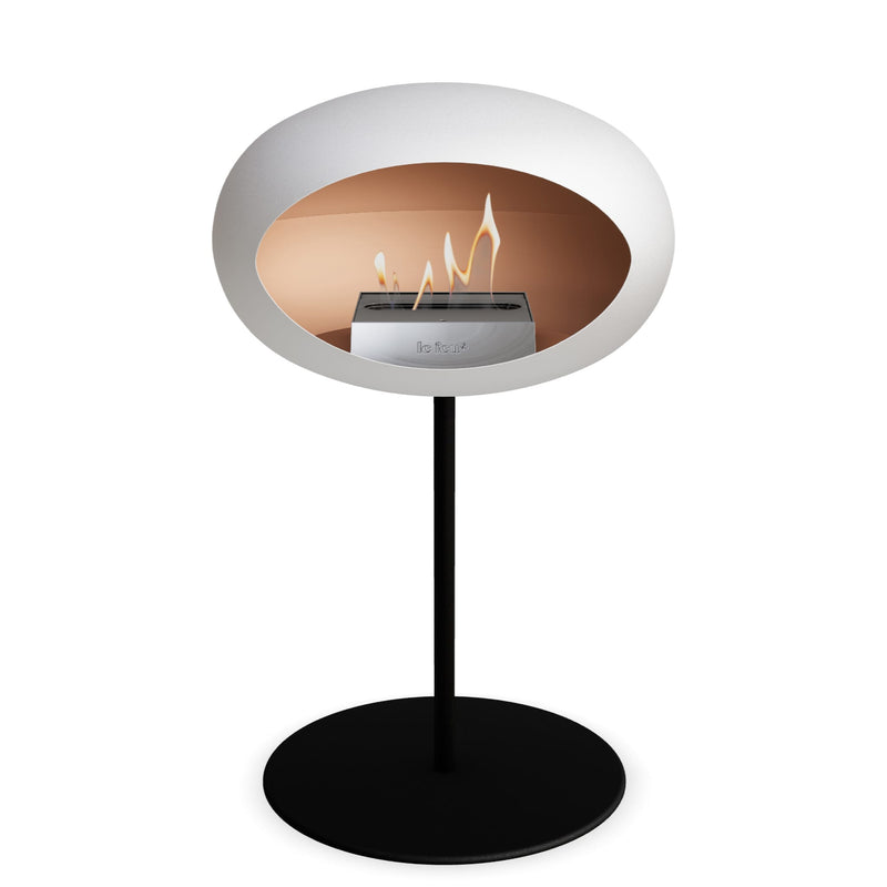 Le Feu Steel Low Dome - White