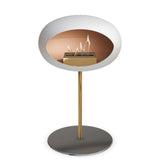 Le Feu Steel Low Dome <br>White