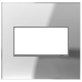 Adorne Mirror 2 Gang Wall Plate by  Legrand | OPEN BOX