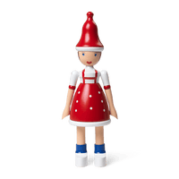 Kay Bojesen Christmas Lise, red/blue/white, H: 6.9" By Kay Bojesen