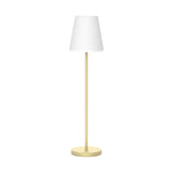 Lola Slim Floor Lamp - Brass, Solar & Rechargeable Battery