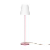 Lola Slim Floor Lamp - Pink Gold, Hemp Cable