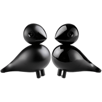 Kay Bojesen Lovebirds, Black, H: 3.5" By Kay Bojesen